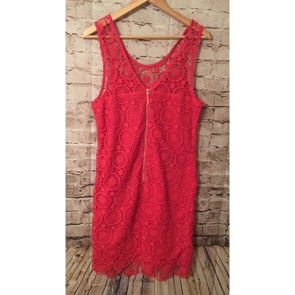 Mallory Crochet Pink Dress - Picture 2 of 3